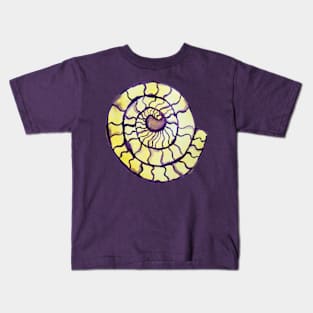 Intersex Pride Ammonite Crystal Kids T-Shirt